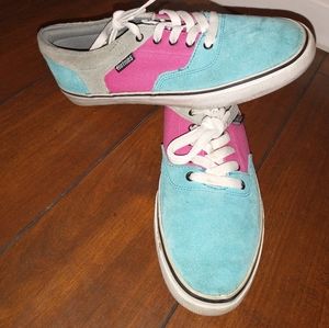 Etnies skateboard shoes Pink and Blue STI Pro 1